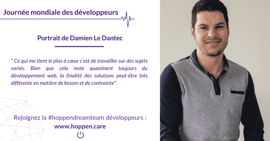 Portrait développeur Damien Le Dantec