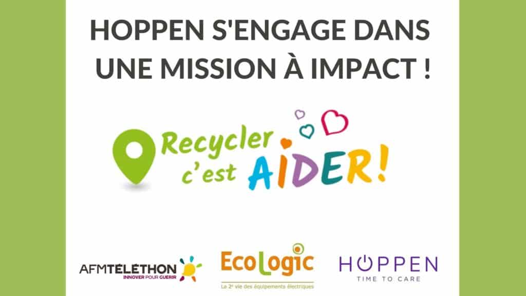 HOPPEN collecte solidaire Recycler c'est aider Téléthon