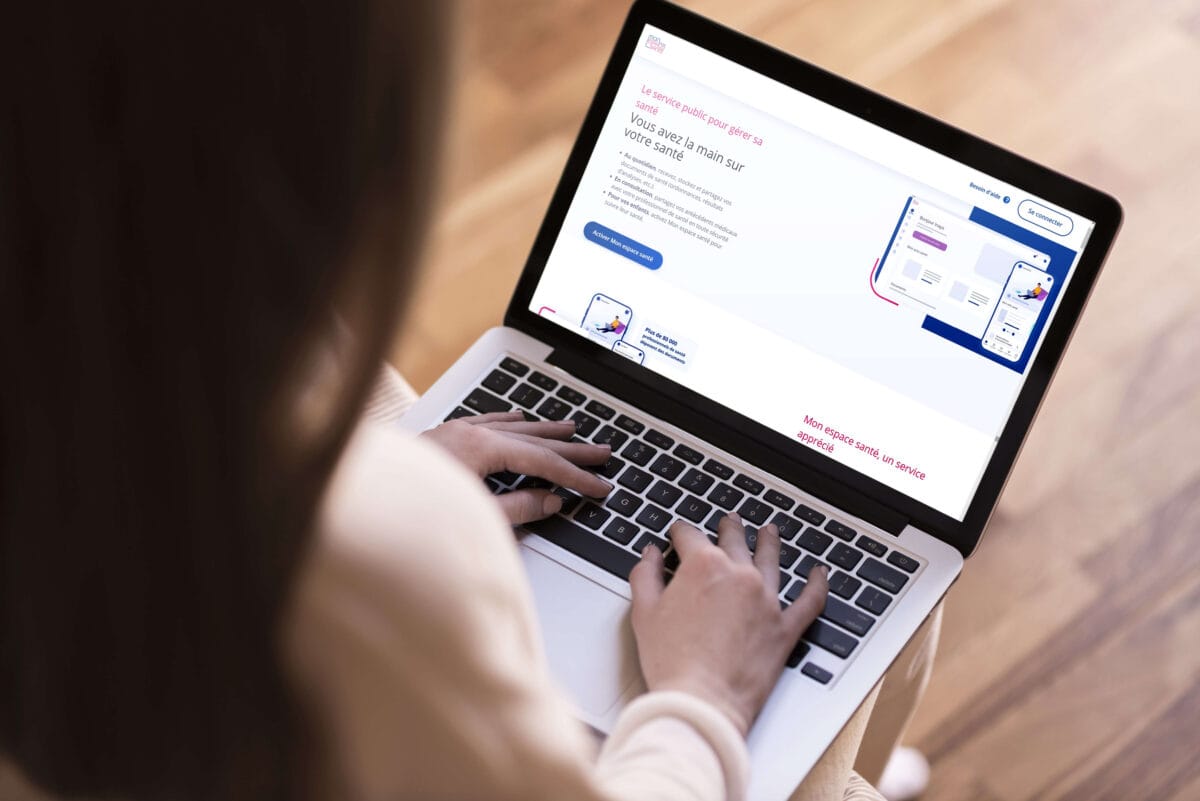 Interface du site Mon Espace Santé
