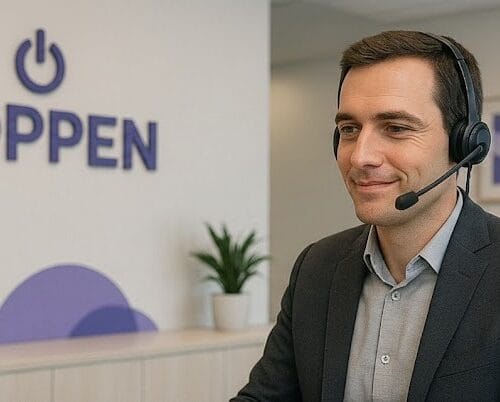 Photo centre d'appel patient Hoppen