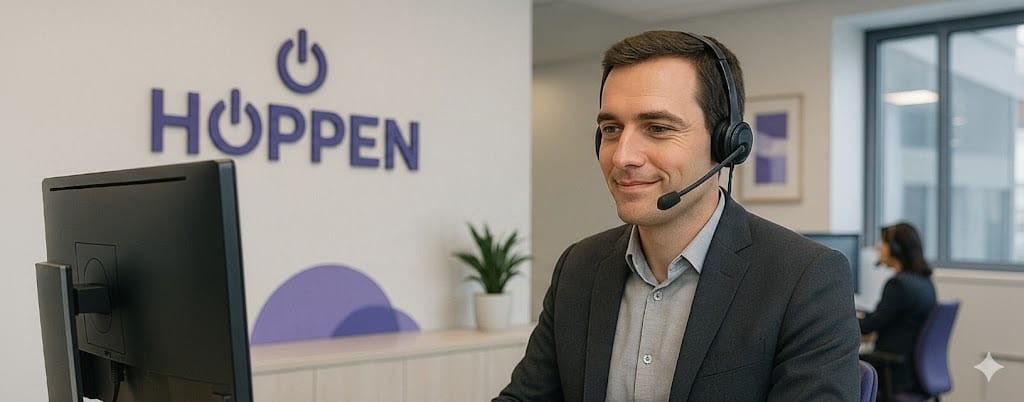 Photo centre d'appel patient Hoppen